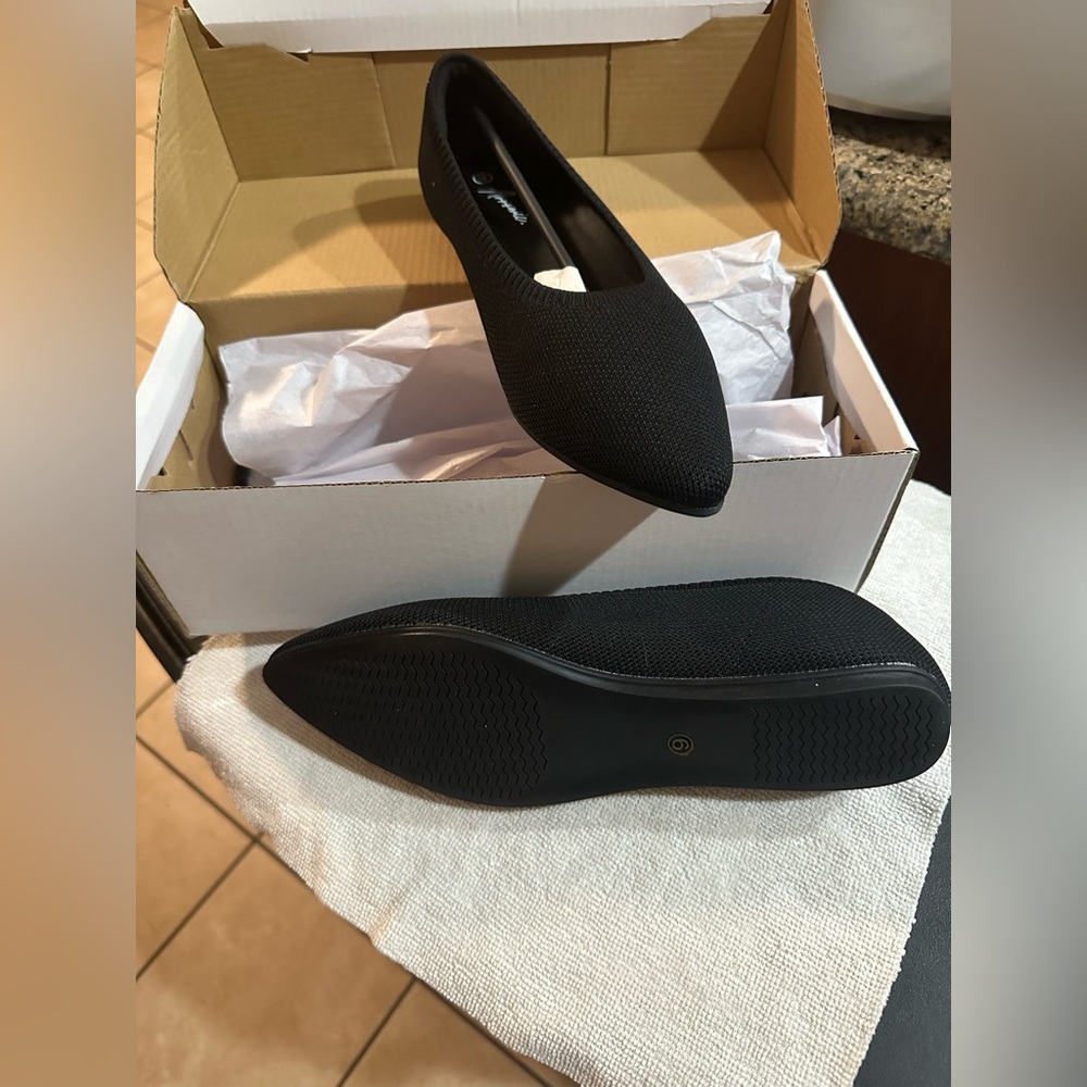 Elegant Arromic Black Women's Flats Pair#2